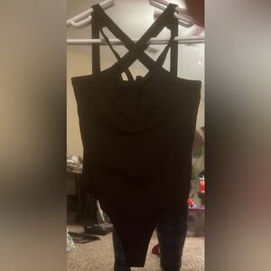 Black Strappy Bodysuit